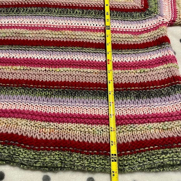 Anthropologie colourful striped knit sweater (M|L) - Picture 5 of 9